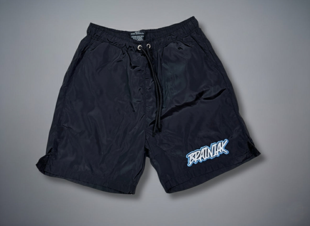 Brainiak Black & Blue Shorts