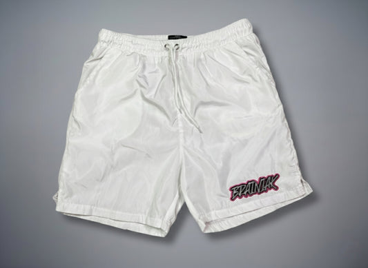 Brainiak White & Pink Shorts