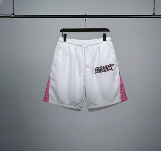 Brainiak Pink Flare Shorts