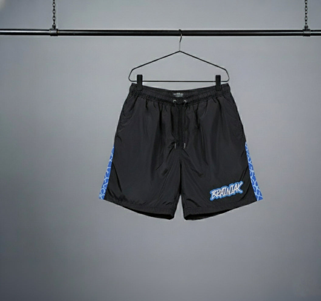 Brainiak Blue Flare Shorts